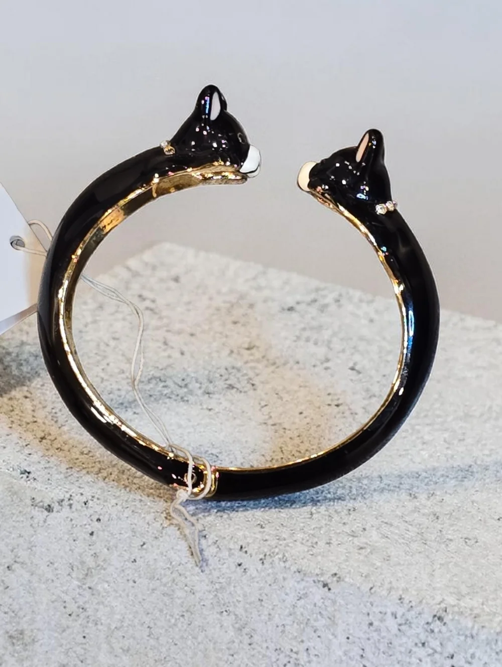 Kate Spade French Bulldog Hinged Cuff Bracelet